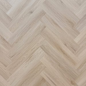 Local tasker | natural oak herringbone hybrid flooring