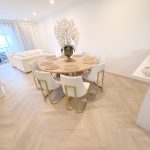 Local tasker | natural oak herringbone hybrid flooring