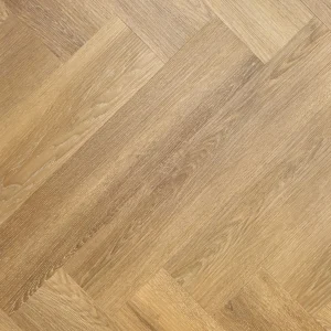 Local tasker | warm chestnut herringbone hybrid flooring
