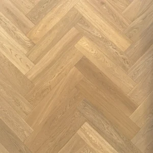 Latte European Oak Engineered Herringbone Flooring